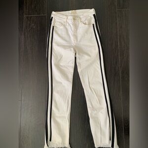 MOTHER Cream Denim Jeans